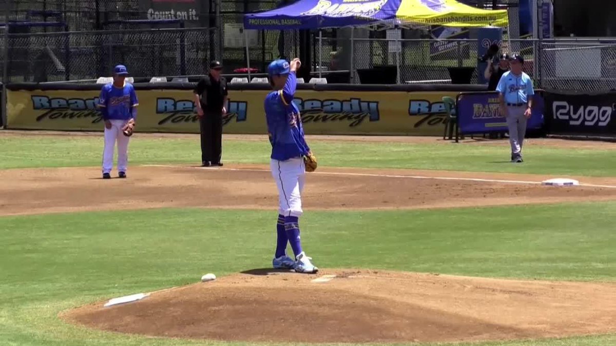 ブルーのユニフォームがよく似合う 中川颯 今オフ初登板 豪州では先発志願 🇦🇺オーストラリアン・ベースボール・リーグ 🆚バンディッツ×ブルーソックス 📺️#DAZN LIVE配信中 #冬が僕を強くする #ABL #baystars #だったらDAZN