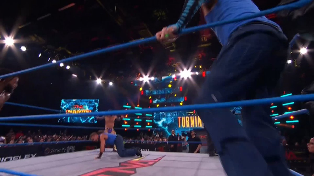 A Twist of Fate combined with a Lumbar Check is wild. PRYME Alexander #BrotherNero DELETED WATCH #TNATurningPoint on TNA+: Get 1 month FREE of TNA+ with code TURNINGPOINT25