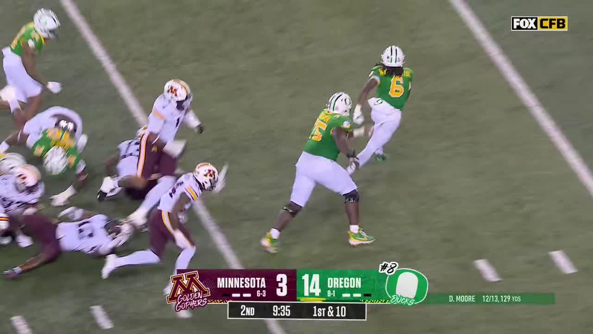 HOW DID NOAH WHITTINGTON BREAK FREE FOR THIS TD ⁉️🤯 Oregon Football 📺: FOX