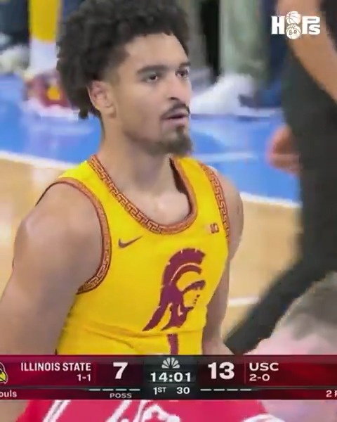 USC transfer Rodney Rice becomes just the second Trojan ever to record a triple-double: 21 PTS | 10 REB | 10 AST