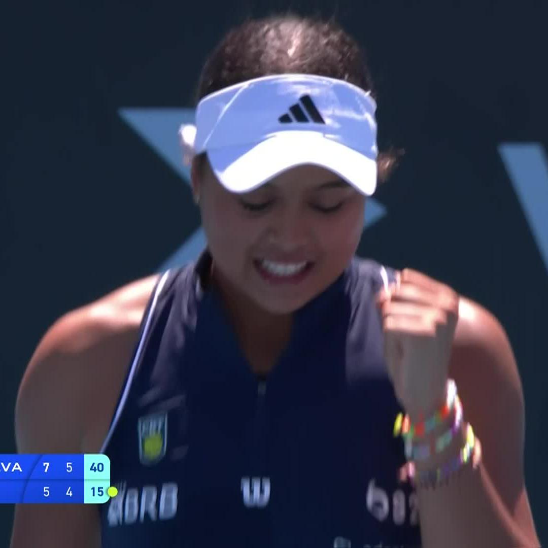 Remember the name 🌟🇧🇷 15-year-old Nauhany Vitoria Leme Da Silva defeats M. Jorge 7-5 6-4 to give Team Brazil a 1-0 lead against Team Portugal. #BJKCup