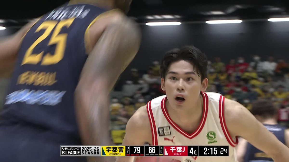 りそなグループ B.LEAGUE 2025-26 B1リーグ戦 第11節 GAME1 vs. 宇都宮 4Q 金近廉がインサイドで粘り強く奮闘し、得点を重ねる🔥💘🏹 LIVE配信は▼ #千葉ジェッツ