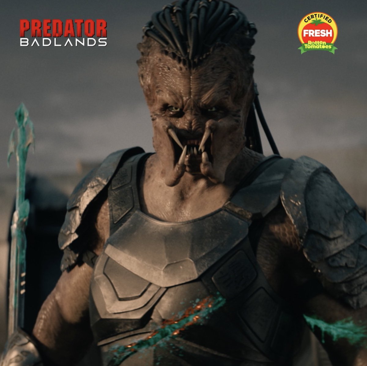 Experience the critically acclaimed film audiences can’t stop talking about. Predator: Badlands is in theaters now. Get tickets: