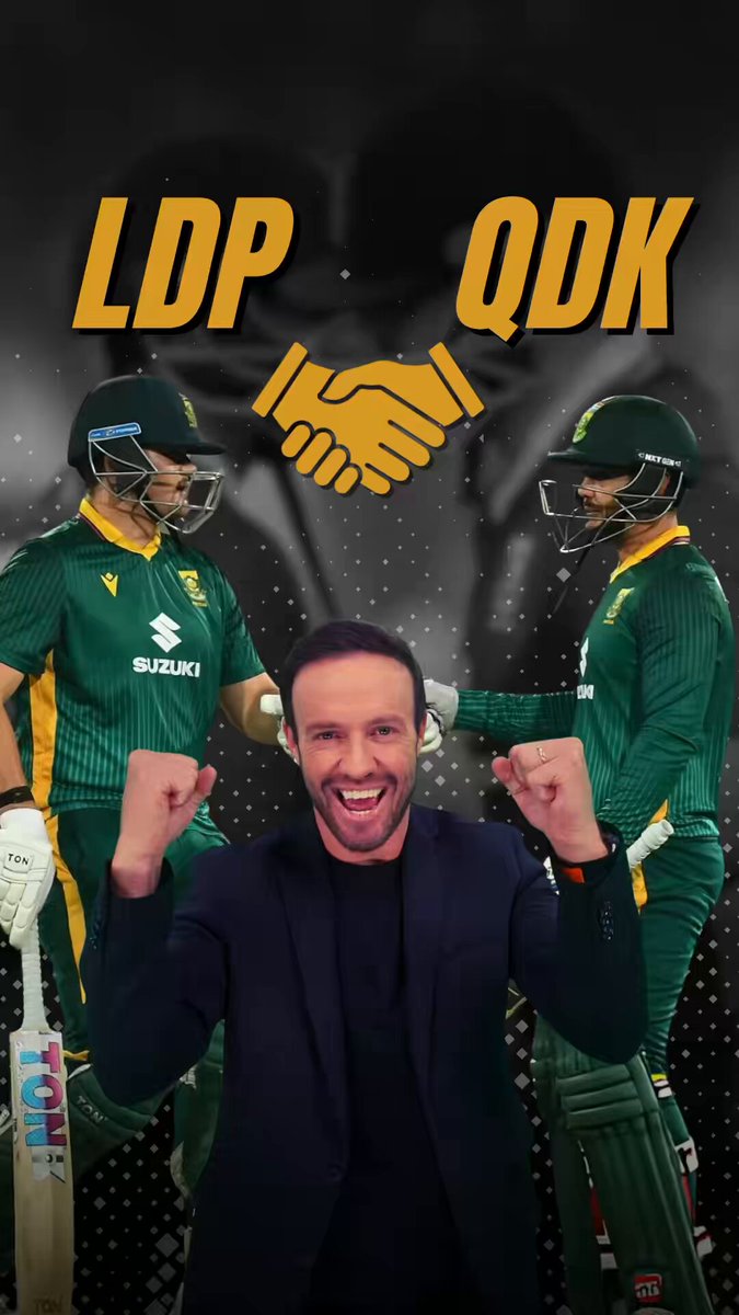 This Quinton de Kock and Lhuan dre Pretorius bond is something special and bodes well for the Proteas limited over side, as I spoke about in this week’s #360Show Full episode 👇🏼