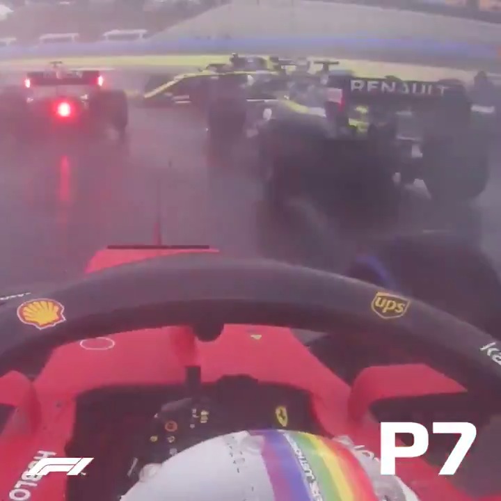 5 yıl önce bugün: Sebastian Vettel, yağmurlu bir İstanbul günündeki ilk turda şov yaptı. P11 --> P3