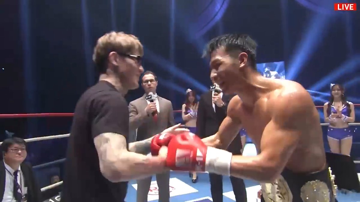 平本蓮選手がリングに登場！ 2階級制覇の朝久泰央を祝福🤝🤝 平本蓮 REN HIRAMOTO 朝久泰央