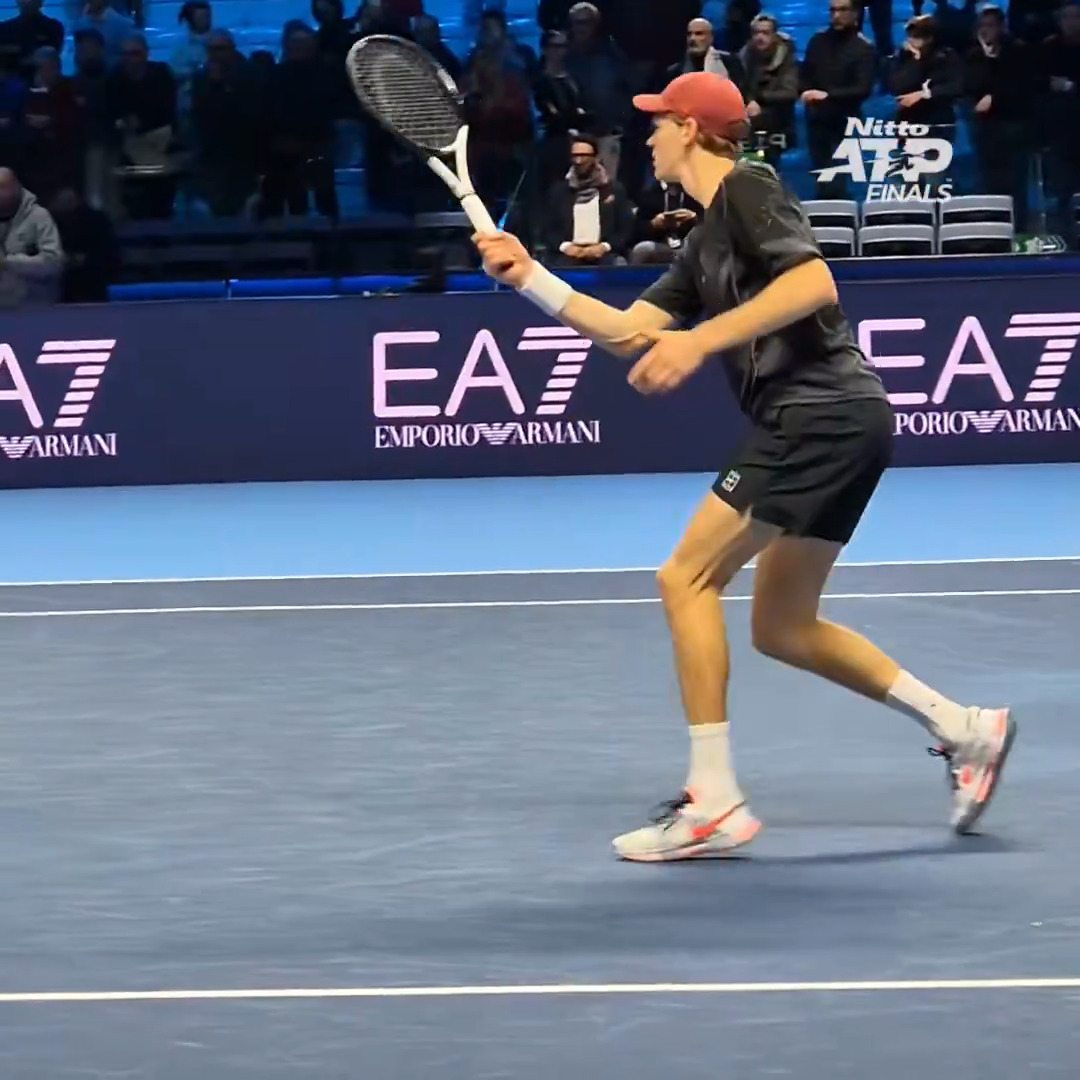 Applying the finishing touches 🤹♂️ Jannik Sinner | #NittoATPFinals