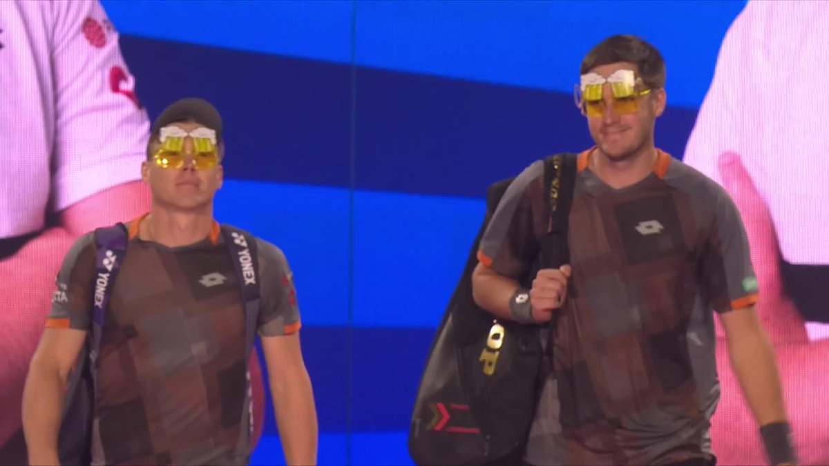 "They've gone early with the beers" 🍺🤣 #NittoATPFinals