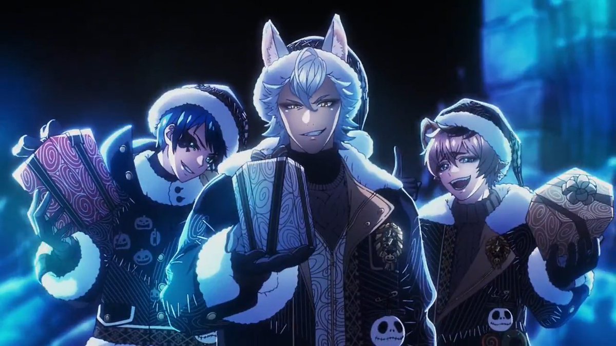 Twisted Wonderland "The Nightmare Before Christmas" First Christmas event anime trailer with English subs by me! Swing aka hot Oogie Boogie, sir....!!!!!! 🫠🫠 Ruggie, Deuce, and Jack look so cute in the Christmas attire too 🥹