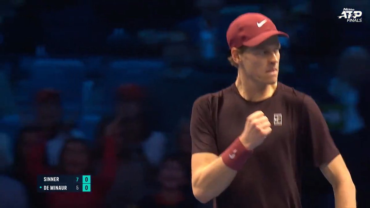 Tennis from nearer the Gods 🫨 Jannik Sinner | #NittoATPFinals