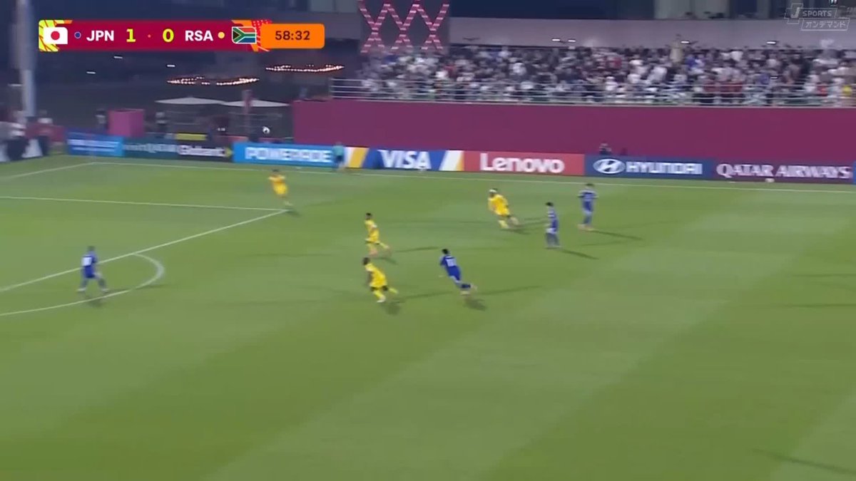 吉田湊海が今大会初ゴールを決めて日本代表が追加点🇯🇵🔥 🎥J SPORTS💙フットボール公式 #U17WC