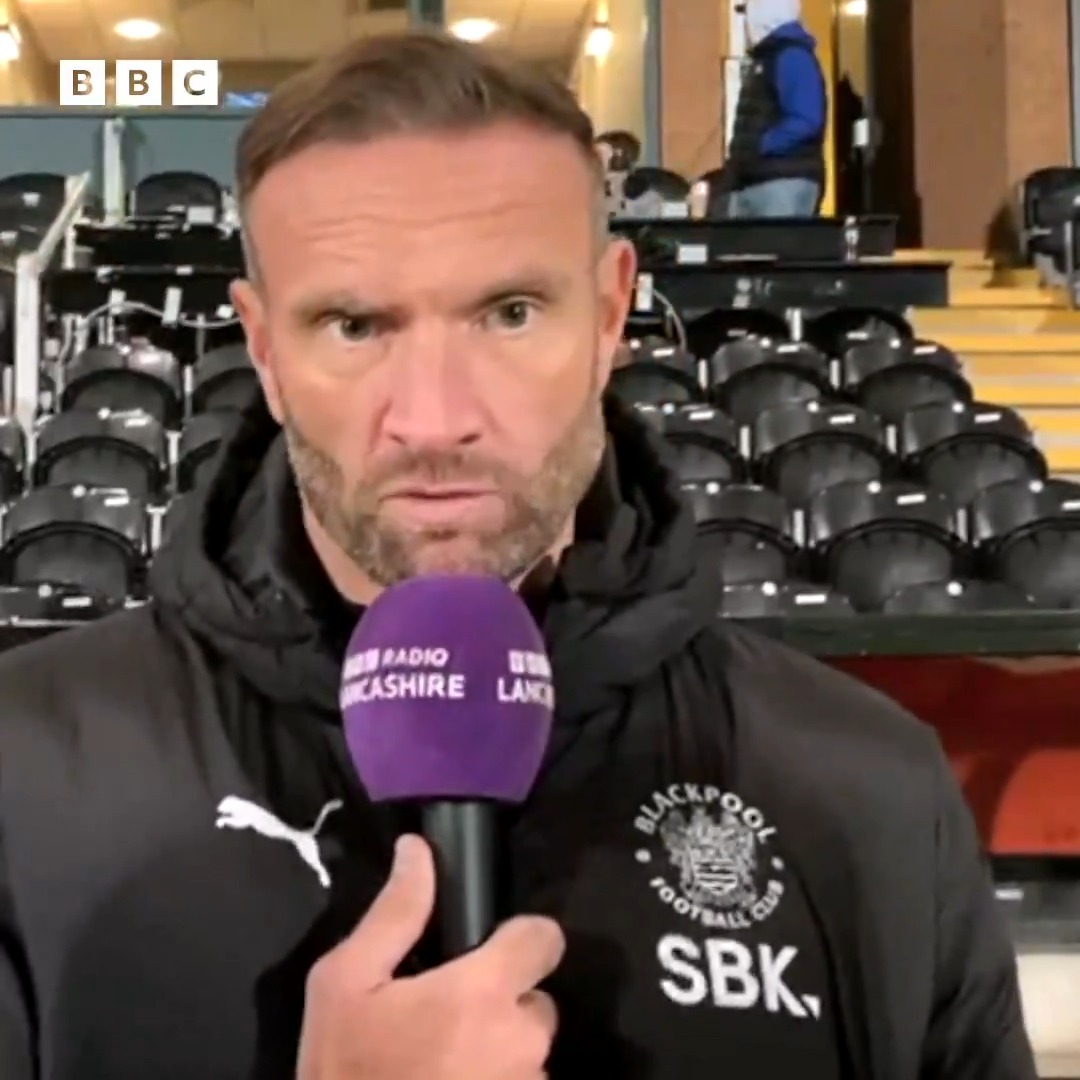 🟠 "The one time we switched off and didn't defend our box correctly, they [Burton Albion] scored, which is very disappointing because this is a league where you can't afford to switch off." #Blackpool head coach Ian Evatt #utmp | #bbcfootball