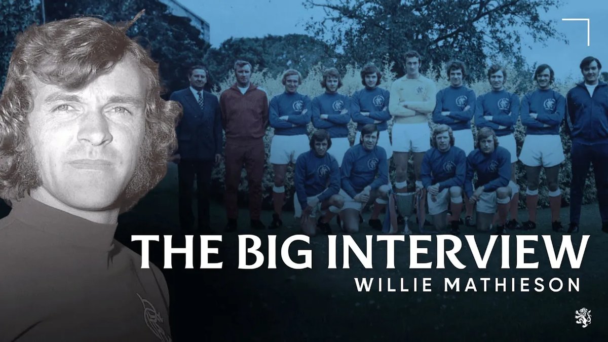 🎙️ Big Interview | Willie Mathieson The latest Big Interview is an exclusive sit-down with Rangers Hall of Fame inductee Willie Mathieson, a key figure in the club’s historic 1972 European Cup Winners’ Cup triumph. 📺 Full Interview on RangersTV |