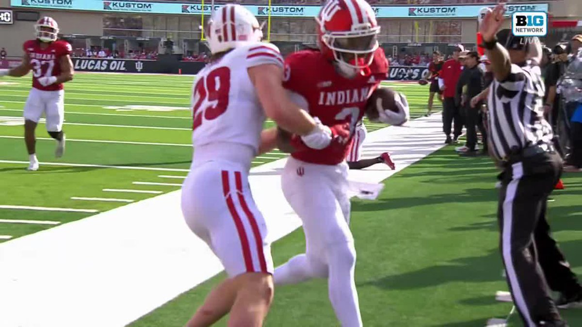 WHAT. A. THROW. #IUFB | 📺: Big Ten Network