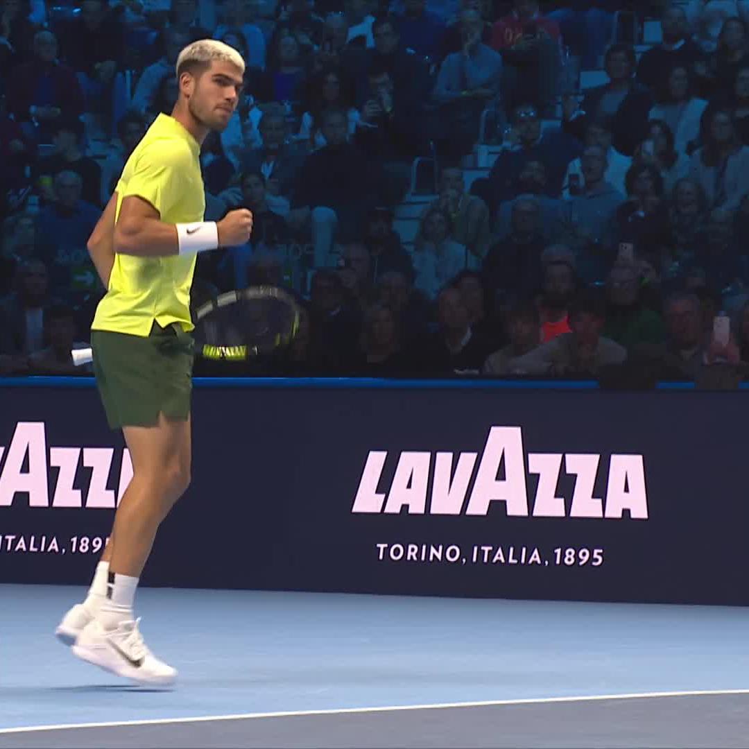 Blazing out of the blocks ☄️ Two MASSIVE winners from Alcaraz, setting the tone early 💪 Carlos Alcaraz #NittoATPFinals