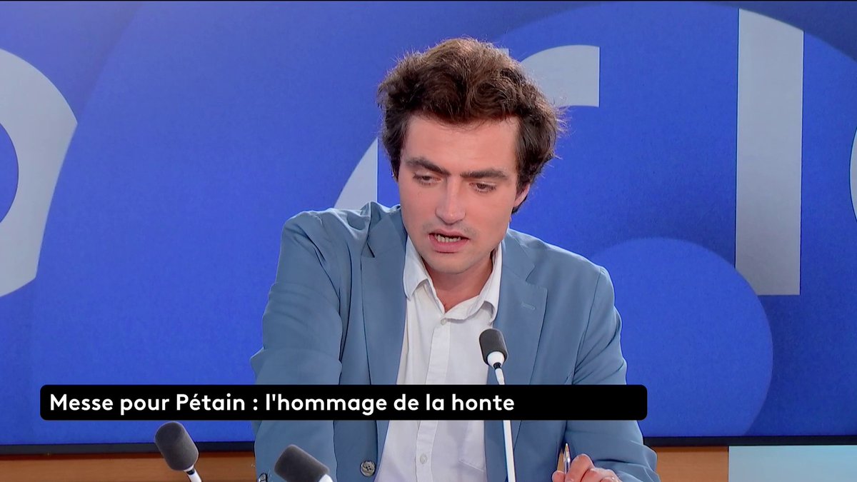 🔴 "La réhabilitation de Pétain passe par des messes mais aussi par des livres. Dans Le Suicide français, Éric Zemmour affirme qu’il aurait sauvé des Juifs. Il y a un climat intellectuel et politique qui cherche à le réhabiliter", note Nathan Devers. #LePourEtLeContre #canal16