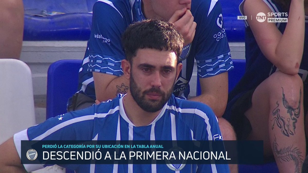 Ufff, esta imagen de los jugadores e hinchas de Godoy Cruz llorando desconsoladamente. Tremendo. 💔