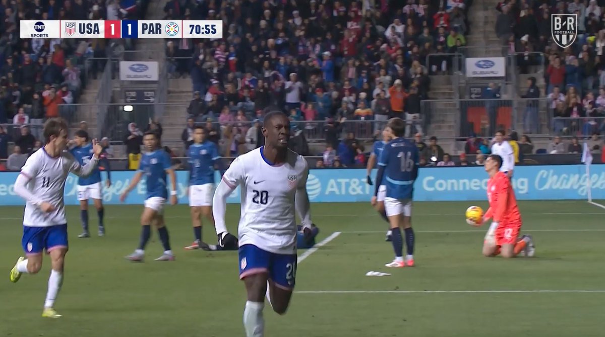 Folarin Balogun's third goal in his last four USMNT games restores the lead 🫡