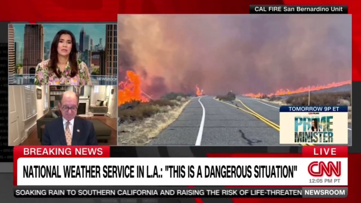 I joined CNN to discuss the major storm moving across Southern California and the response efforts underway. Watch ⬇️