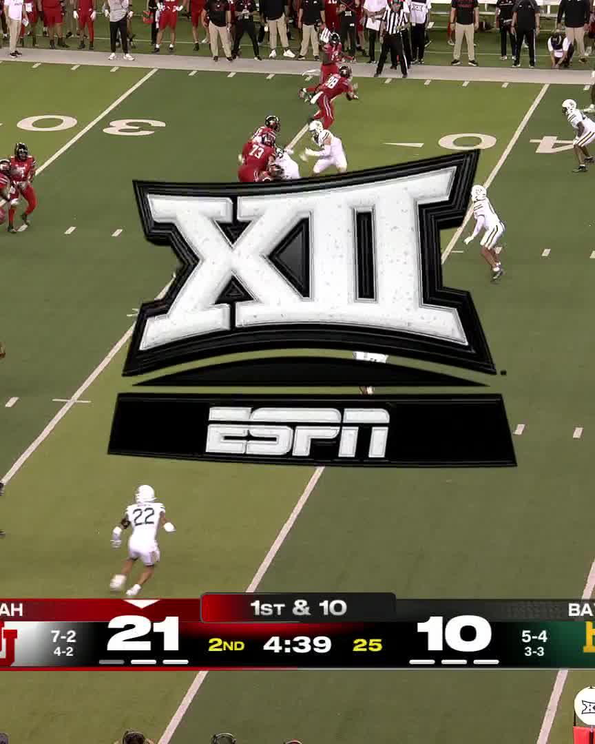 WAYSHAWN UNTOUCHED 💨🏠 Wayshawn Parker rips off a 64-yard rush for another Utah Football TD #Big12FB | 📺 ESPN2