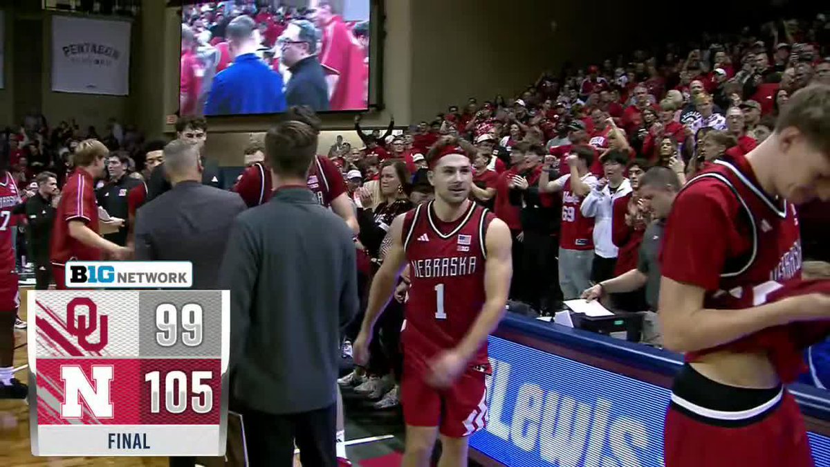 This was a big win. Nebraska Men's Basketball rallies and finishes off Oklahoma.