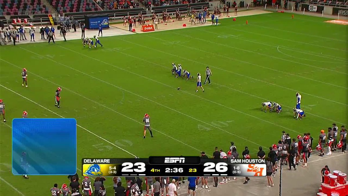 .Nate Reed DOES IT AGAIN 📺: ESPN+ #BowlBound Delaware Football | #NoLimitsOnUs