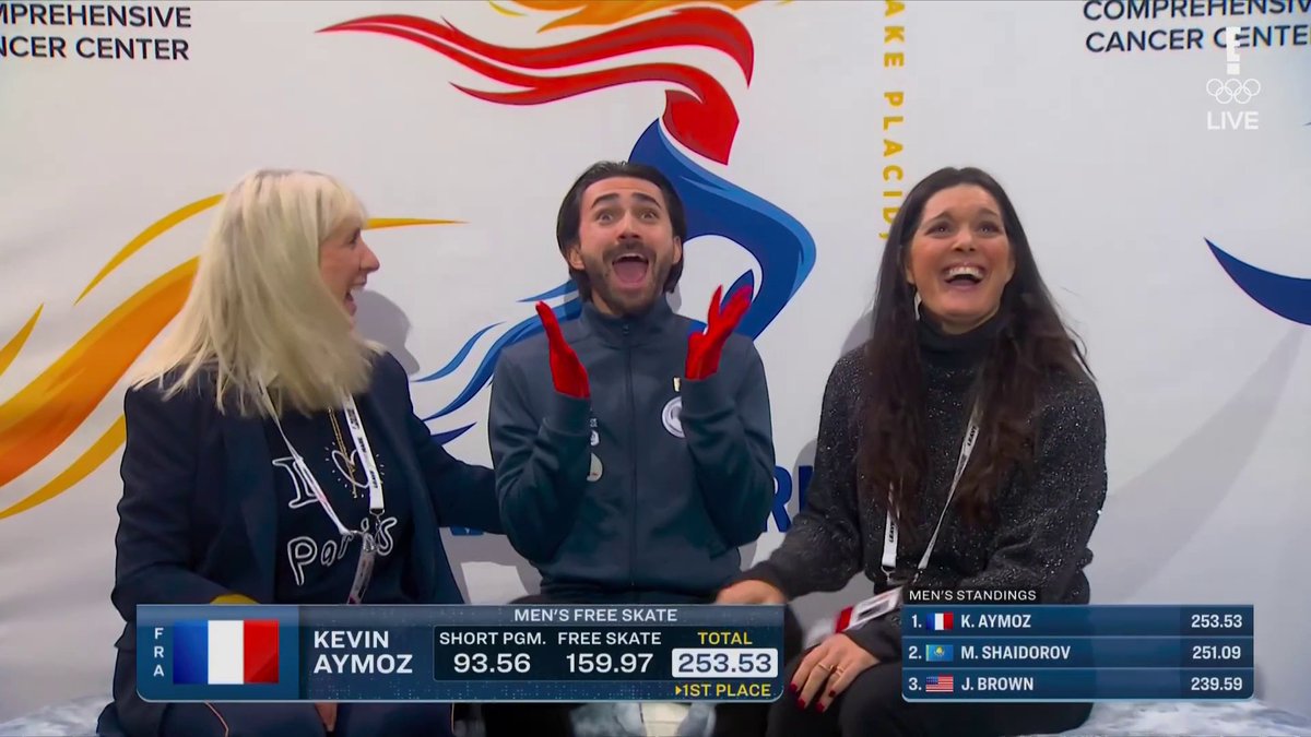 France's Kevin Aymoz couldn't believe his 159.97 free skate score that led to his first-ever ISU Grand Prix GOLD. 🤯