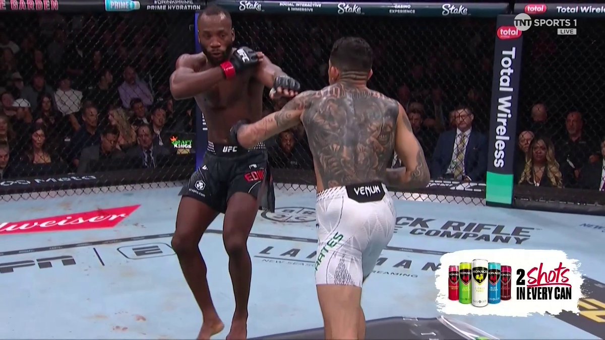 Carlos Prates knocks out Leon Edwards! 🤯 #UFC322 | LIVE on TNT Sports &amp; discovery+