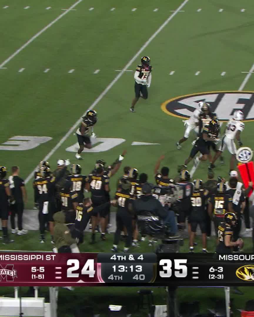 MARVIN BURKS JR. ALL THE WAY TO THE HOUSE 🤯 Mizzou Football x 📺 SEC Network