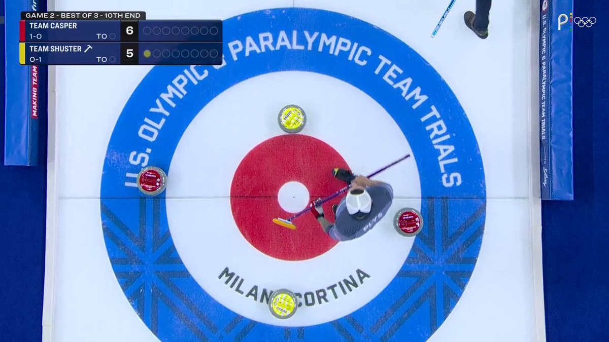 Team Shuster's CLUTCH final stone forces a winner-take-all game 3 for the U.S. Olympic Curling Team Trials title. 👀