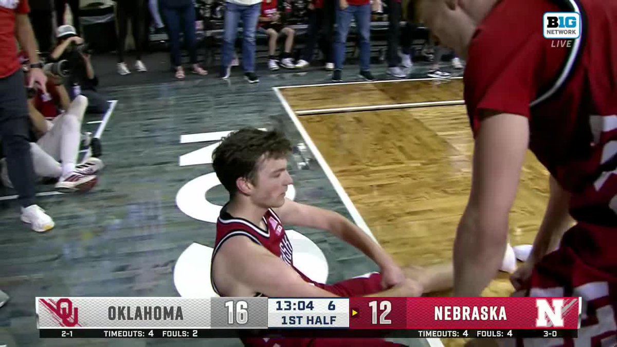 PTS: 28 REB: 5 AST: 7 TO: 0 Pryce Sandfort starred in Nebraska Men's Basketball's comeback win over Oklahoma 💥