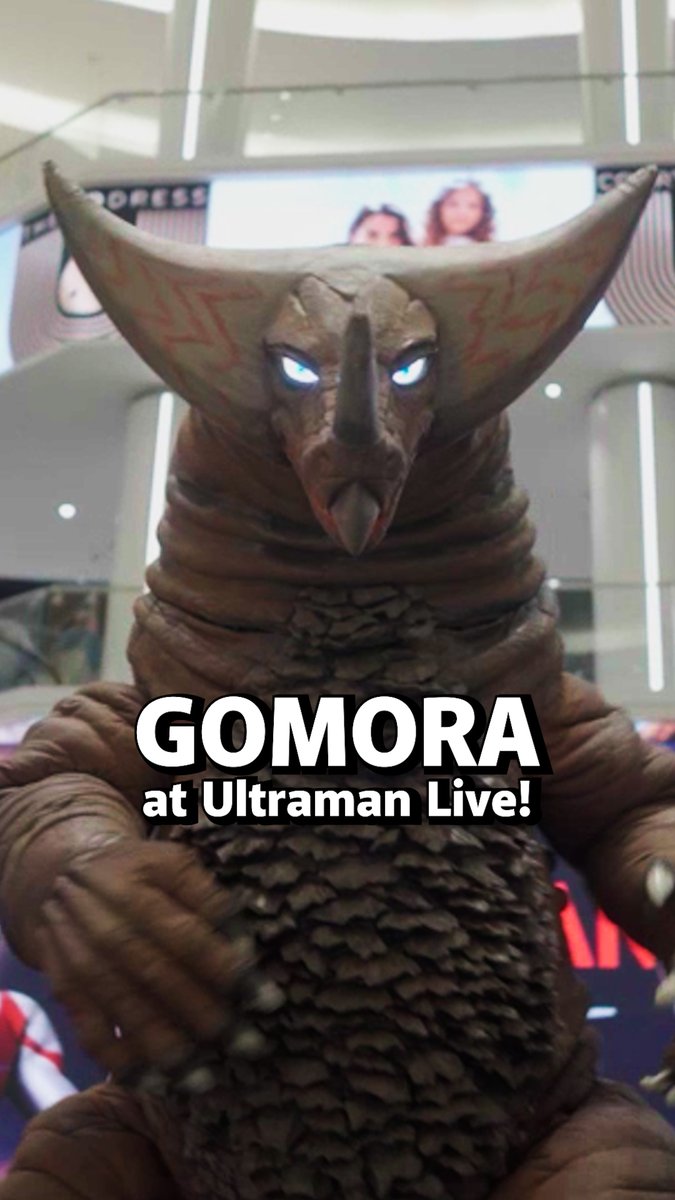 Note: No social media team members were hurt in the making of this video 😅 Come check out Gomora's sick moves and show your love at #UltramanLive 📣