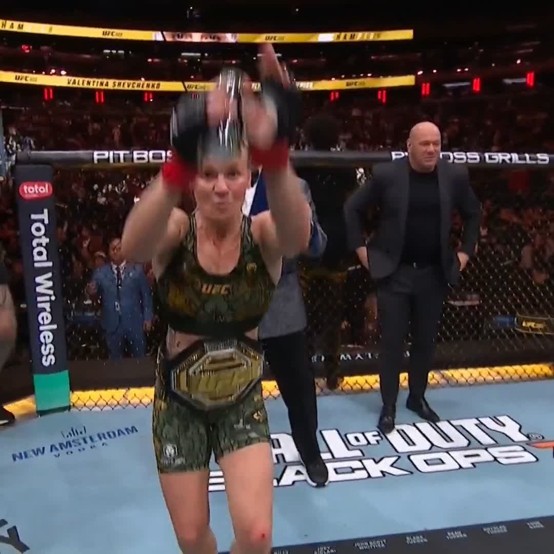 What a performance from Valentina The Bullet Shevchenko 👏 #VeChain #UFC322