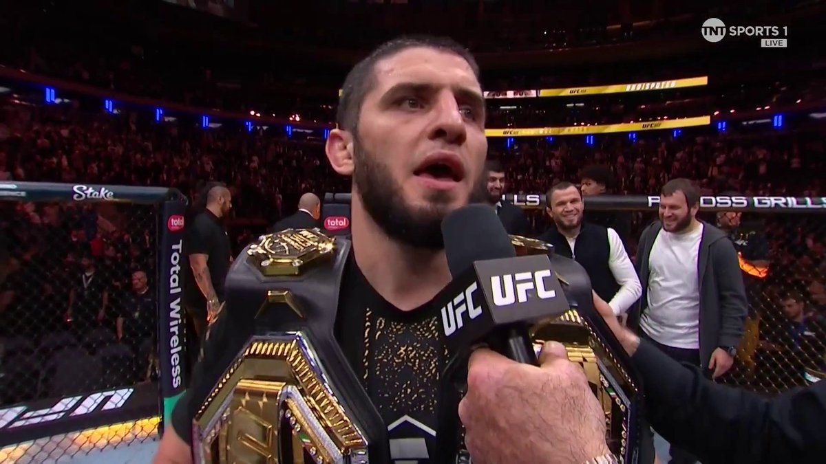 "Open the White House! I am coming!" - Islam Makhachev 🏆 🏆 #UFC322 | LIVE on TNT Sports & discovery+
