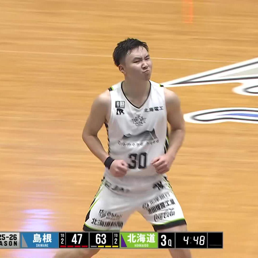 もう誰にも止められない。 富永啓生が百発百中の6/6スリー💥💥💥 富永 啓生/ keisei tominaga レバンガ北海道 #Bリーグ #りそなグループ