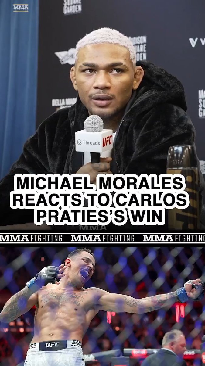 Michael Morales responds to Carlos Prates' performance and comments after their wins at #UFC322