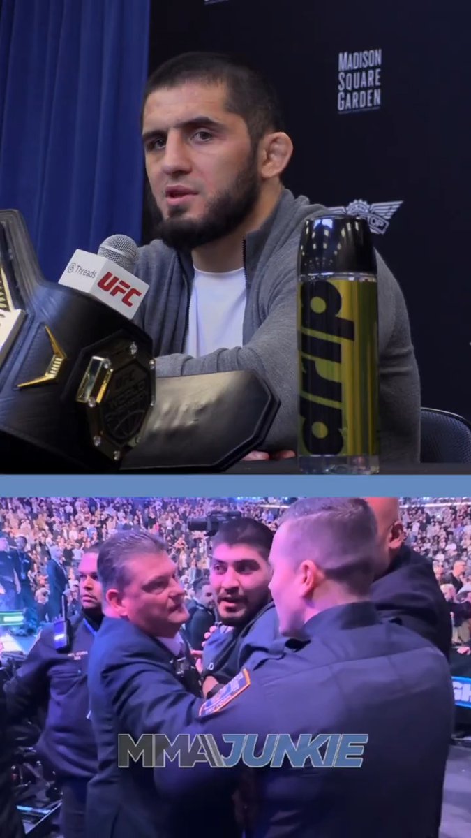 Islam Makhachev says Dillon Danis got his comeuppance in the #UFC322 brawl. "He say a lot of bad things about our team. ... He should be banned from his country also."