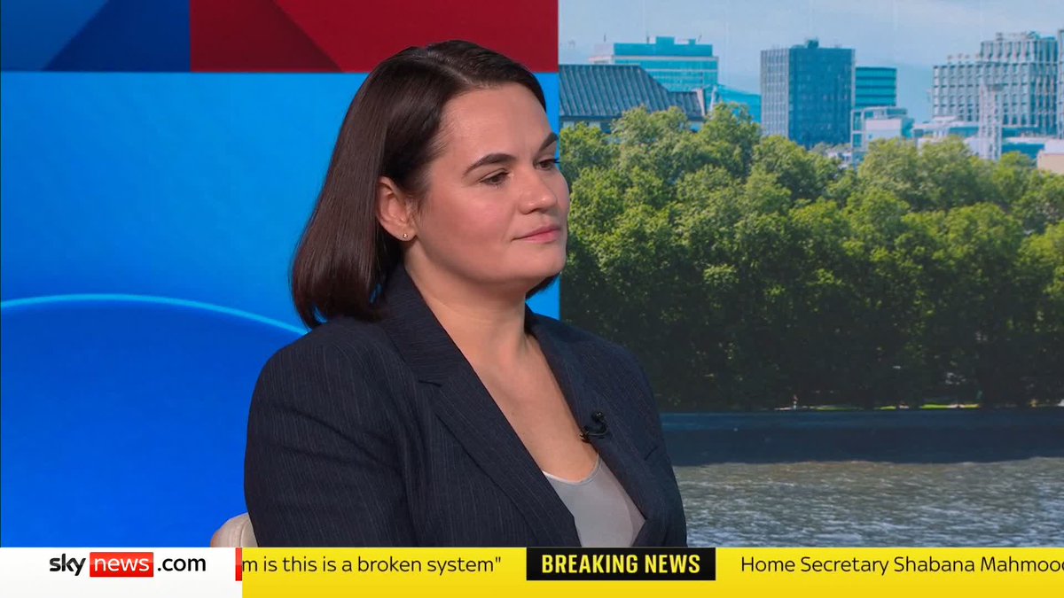 "All the people who live in Belarus and oppose the Russian regime, and those who left because of repressions are all targets. We are always intimidated.' Belarusian Opposition Leader Sviatlana Tsikhanouskaya speaks to Trevor Phillips about Lukashenko's authoritarian government.