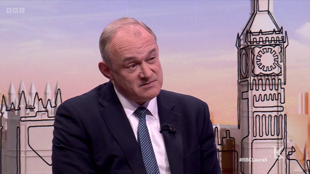 “There’s no way [the BBC] should pay Donald Trump” Lib Dem leader Ed Davey says Keir Starmer should intervene with the US president and get him to drop his lawsuit against the BBC #BBCLauraK