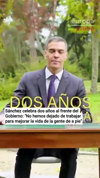 Sánchez celebra dos años al frente del Gobierno: "No hemos dejado de trabajar para mejorar la vida de la gente de a pie"