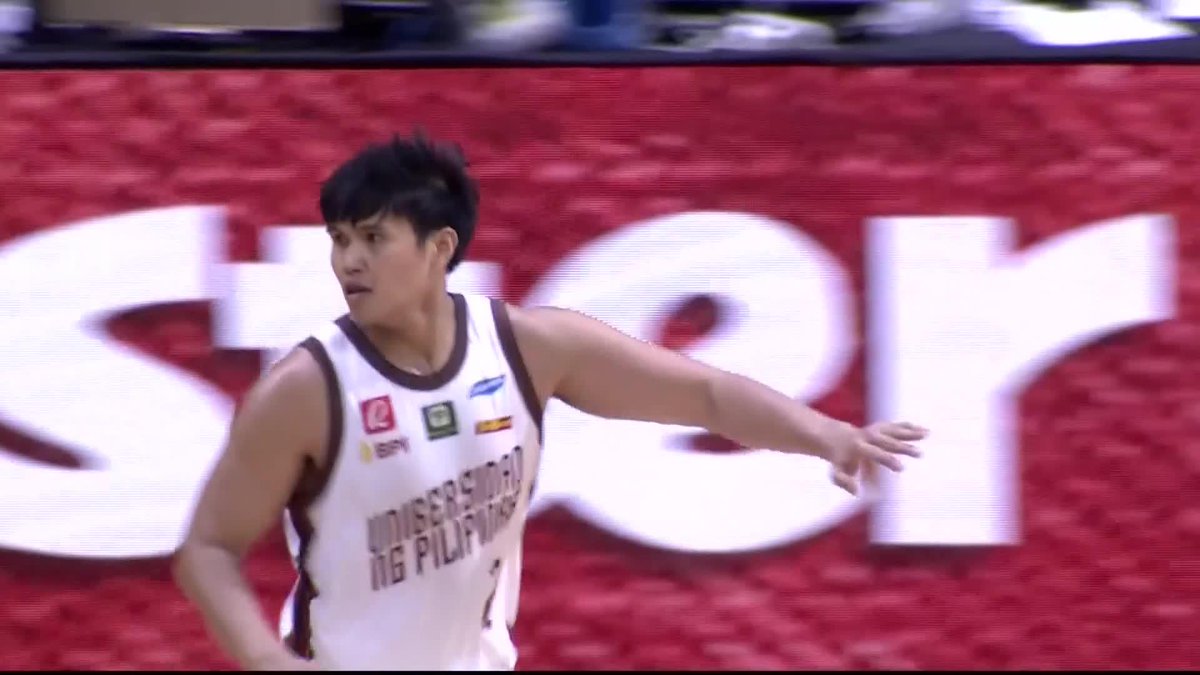 IT’S COOL IN REYLAND 🥶 Reyland Torres drills a triple then sinks a jumper to widen the UP Fighting Maroons’ lead over the Adamson Soaring Falcons in the fourth quarter of their second-round matchup in the UAAP Season 88 men’s basketball tournament! #UAAPSeason88