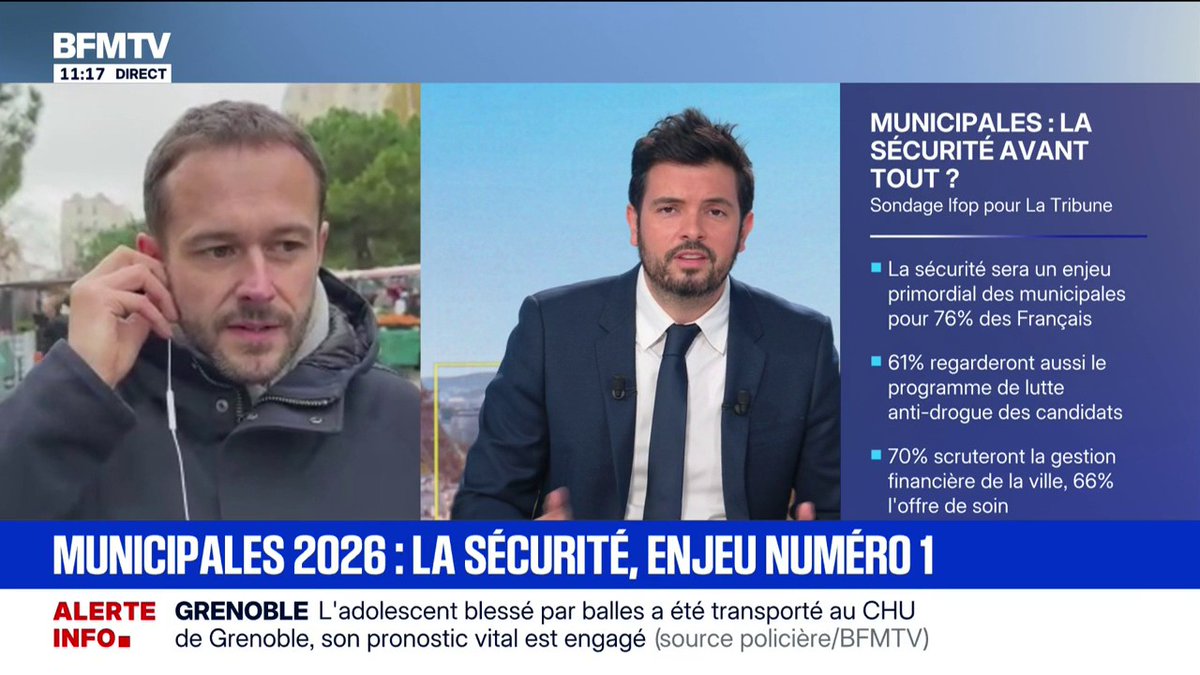 Le candidat écolo à la mairie de Paris considère qu'armer la police municipale reviendrait à "ajouter des armes dans l'espace public" et donc n'améliorerait pas la sécurité ... Il a drôlement confiance dans la PM parisienne !
