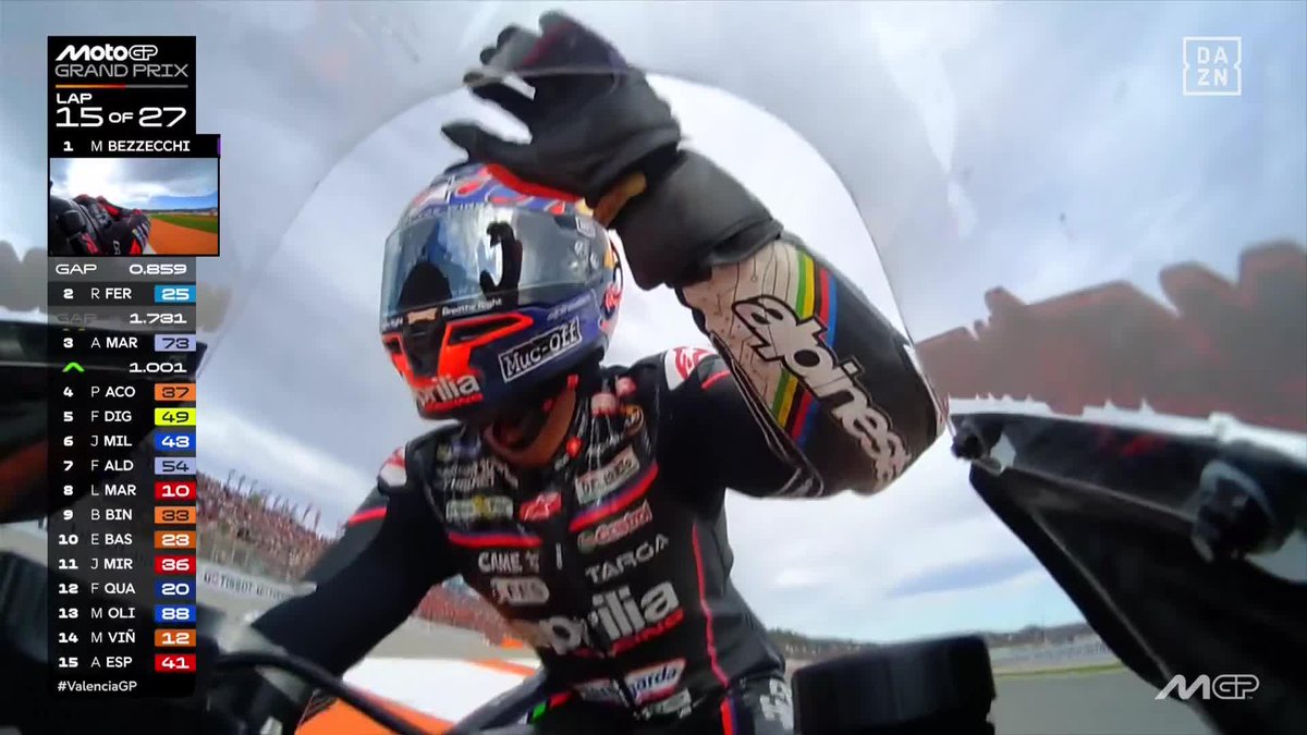 La ovación del Circuit Ricardo Tormo a un campeón. El aplauso de todos a Jorge Martín 👏🏻🥹❤️‍🩹 #ValenciaGP 🇪🇸 #MotoGP 🏁
