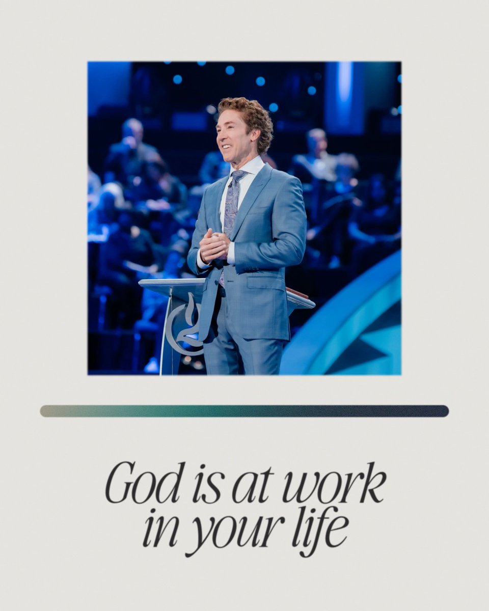 You have to stir your faith up. When God heals you from the sickness, frees you from the addiction, turns your child around, people will see the goodness of God. He wants to make you an example. Tune into Joel’s new message today! "Mountains Turned to Molehills":