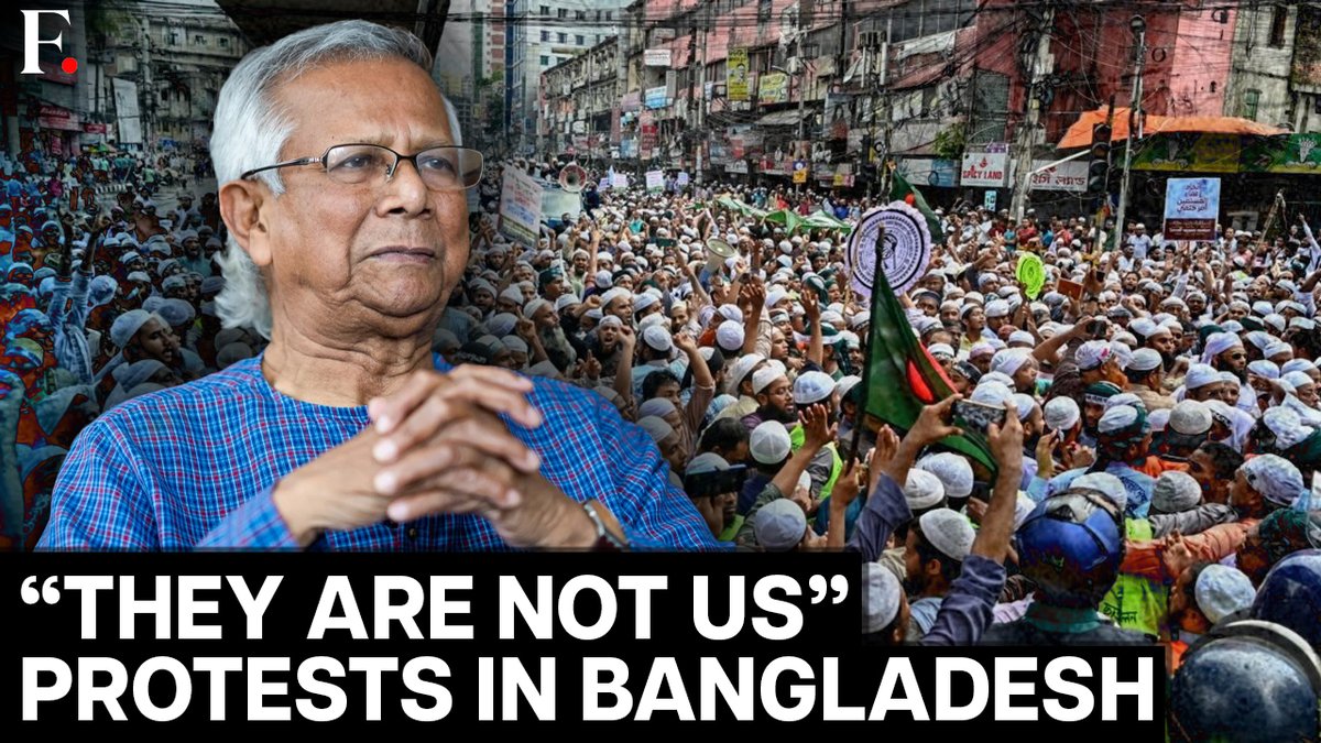 #FPVideo: Thousands of people staged protests in Dhaka, Bangladesh, to oppose the minority Muslim Ahmadiya community. Protesters claim that Ahmadiyas may live in Bangladesh, but not as Muslims.