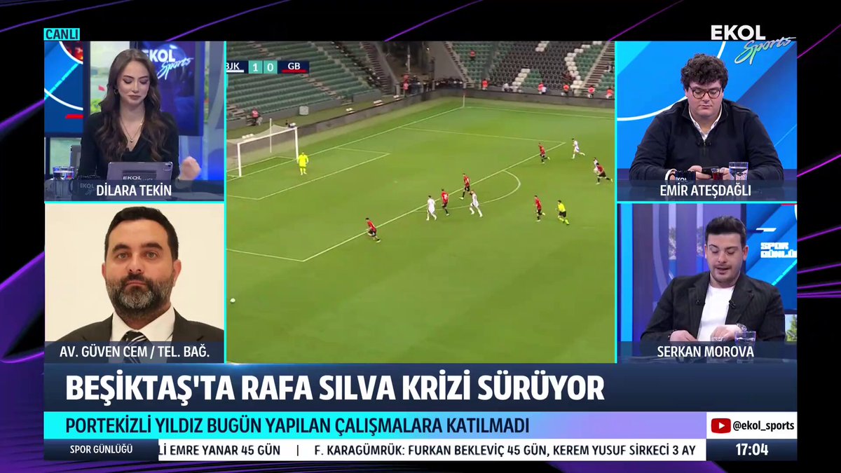 🚨 | Serkan Morova: "Rafa Silva ağrılarını gerekçe göstererek antrenmanlara katılmadı." Avukat Güven Cem: "Sağlık ekibinin sakat değil demesine rağmen sakatım diye oynamıyorsa kulüp FIFA'dan haklı fesihe gidebilir."