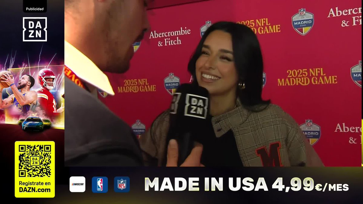 Marta Díaz, con los Dolphins y conocedora de Tua 🔝 #NFLenDAZN 🏈