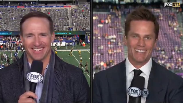โDonโt read all those social media comments.โ ๐ Tom Brady gave some advice to Drew Brees before his broadcast booth debut today on FOX!