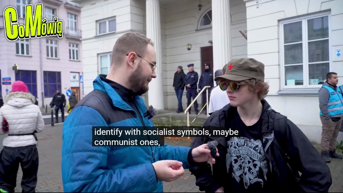Lmao, this young Polish commie is complaining that the Poles are: - against all leftist ideologies, - pro-America, - anti-Ukraine. Btw who is financing these Red Guard punks in Poland? My guess is... Soros.