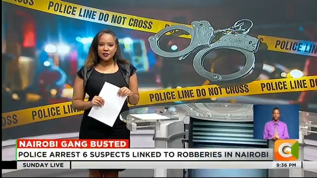 Nairobi Gang Busted: Police arrest 6 suspects linked to robberies in Nairobi Gang has four Kenyans, a Tanzanian, and an Indian Suspects broke into a house in South B estate #CitizenSundayLive